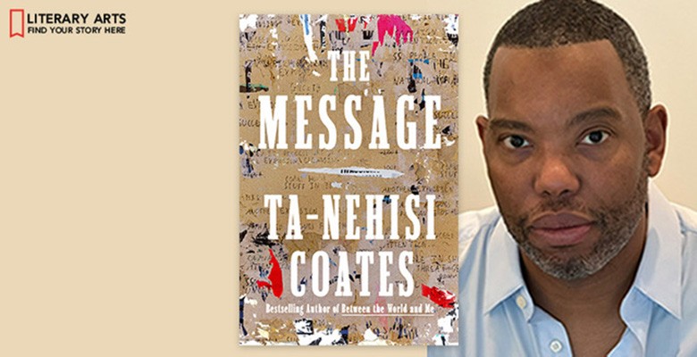 Photo of Ta-Nehisi Coates with book cover image of The Message