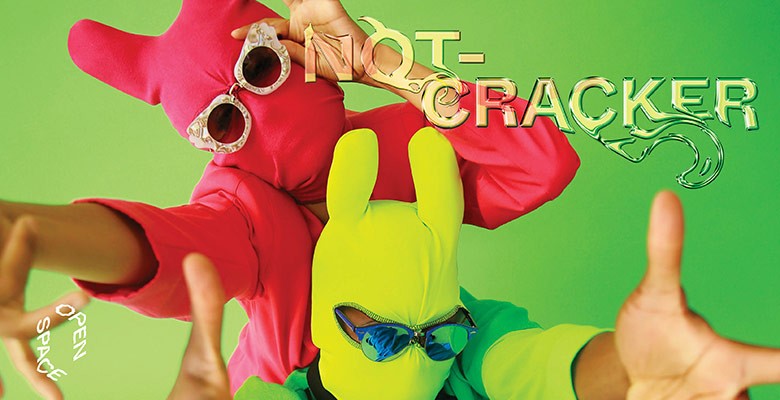 NOT-Cracker image of two dancers wearing costumes with large ears and sunglasses