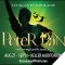 Peter Pan title art image of human silhouettes on green background + gold text
