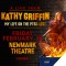 Kathy Griffin standing behind a dumpster fire with text My Life on the PTSD-List