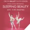 Photo of two ballet dancers in pose before a red backdrop. Text reads Oregon Ballet Theatre School presents Sleeping Beauty